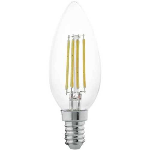 Лампа светодиодная филаментная Eglo E14 4W 2700К прозрачная 11496 Прозрачный