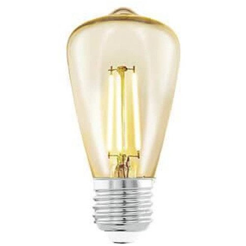 Лампа светодиодная филаментная Eglo E27 3,5W 2200К янтарь 11553 Янтарный