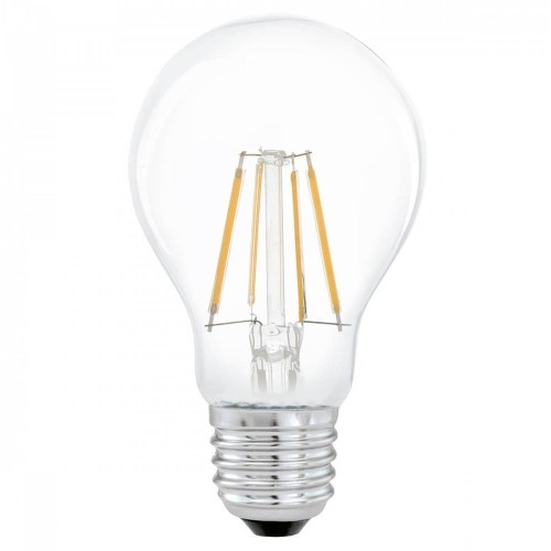 Лампа светодиодная филаментная Eglo E27 4W 2700К прозрачная 11491 Прозрачный