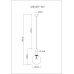 Подвесной светильник Arte Lamp Bolla-Sola A3034SP-1GO Белый