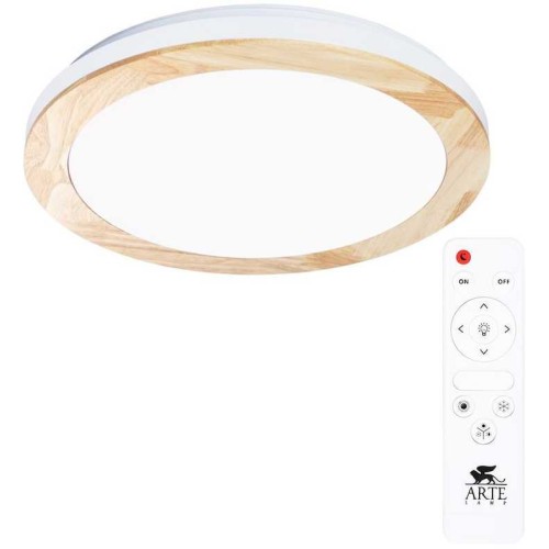 Потолочный светодиодный светильник Arte Lamp Luce A2685PL-72WH Дерево