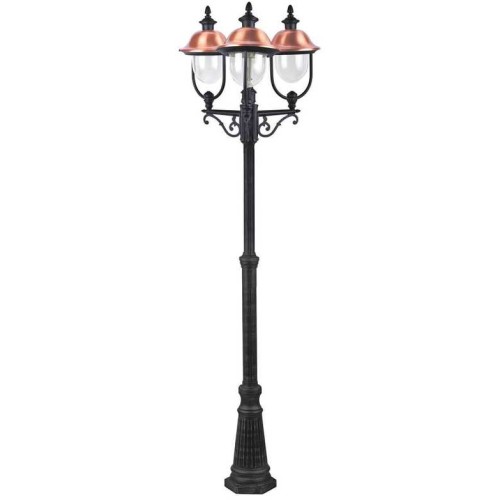 Садово-парковый светильник Arte Lamp Barcelona A1486PA-3BK Оранжевый