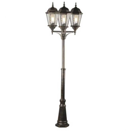Садово-парковый светильник Arte Lamp Genova A1207PA-3BN Черный