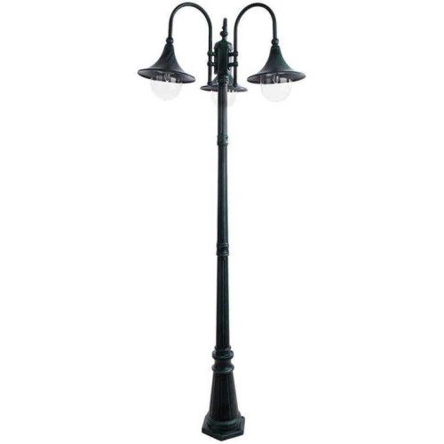 Садово-парковый светильник Arte Lamp Malaga A1086PA-3BG Медь
