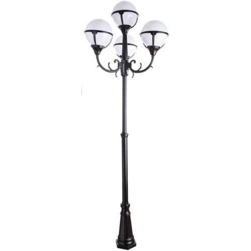 Садово-парковый светильник Arte Lamp Monaco A1497PA-4BK Белый