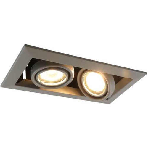 Встраиваемый светильник Arte Lamp Cardani Piccolo A5941PL-2GY Серый