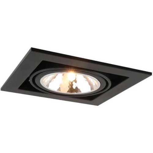 Встраиваемый светильник Arte Lamp Cardani Semplice A5949PL-1BK Черный