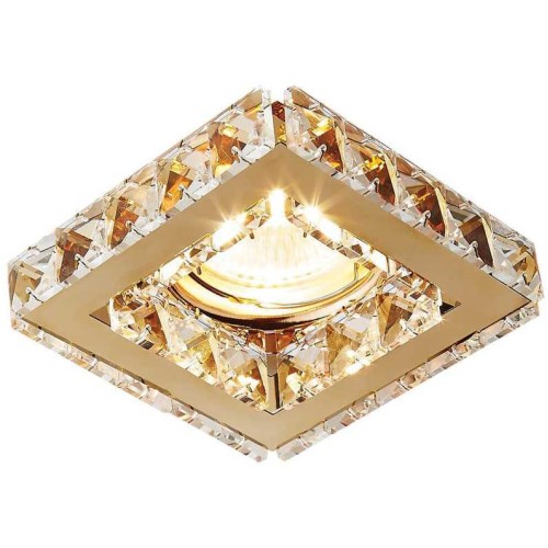 Встраиваемый светильник Ambrella light Crystal K110 CL/G Золотой