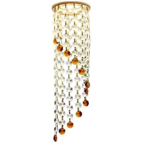 Встраиваемый светильник Ambrella light Crystal K3440 CL/BR/G Золотой