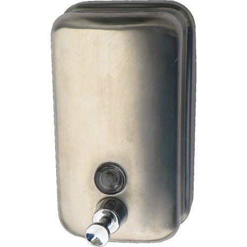 Дозатор для жидкого мыла из нержавеющей стали, SOLINNE, TM804ML, матовый,1000 мл