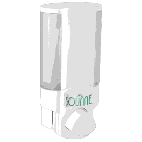 Дозатор для жидкого мыла пластиковый SOLINNE, 1628, белый, 380 мл