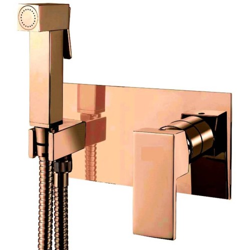 Встраиваемый однорычажный гигиенический душ CEZARES UNIKA-DIF-02 бронза 
